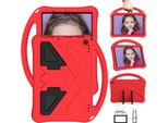 Custodia Per Bambini Per Amazon Fire Hd 10 / 10 Plus 10.1" 11Th Gen 2021, Custodia Antiurto Leggera In Eva Con Supporto Pieghevole E Impugnatura Rossa"
