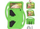 Custodia Per Bambini Per Amazon Fire Hd 10 / 10 Plus 10.1" 11Th Gen 2021, Eva Lightweight Shockproof Foldable Stand, Kids Grip Protective Cover Verde"