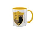 Harry Potter - Tazza Da Caffè "Orgoglio Della Casa Hufflepuff"", Interno Bicolore PM3872 (Taglia Unica) (Giallo/Bianco/Nero)"