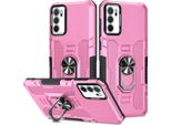 Oppo A16 / A16S Custodia, Resistente Custodia A Doppio Strato Con Supporto Ad Anello E Supporto Per Oppo A16 / A16S Rosa