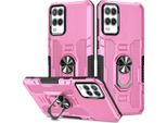Oppo A54 4G / A55 4G Custodia, Resistente Custodia A Doppio Strato Con Supporto Ad Anello E Supporto Per Oppo A54 4G / A55 4G Rosa