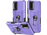 Custodia Vivo Y20, Resistente Custodia A Doppio Strato Con Supporto Ad Anello E Supporto Per Vivo Y20/Y20I/Y12A/Y20S/Y12S Viola