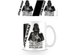 Star Wars - Tazza Da Caffè "La Forza è Forte"" PM2261 (Taglia Unica) (Bianco/Nero)"