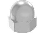 Dado Seccaro M10, Acciaio Inox V2A Va A2, Din 1587, Esagono, Forma Alta, 20 Pezzi