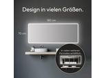 Specchio Da Bagno Con Illuminazione Talos Moon Led 180X70 Cm - Impermeabile Grazie Alla Cornice In Alluminio - Colore Chiaro Bianco Neutro
