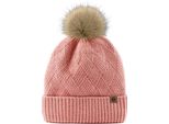 Set Di Sciarpa, Berretto E Guanti In Maglia Invernale, Cappello Morbido Ed Elasticizzato Con Morbidi Pompon, Sciarpa E Guanti Per Uomo E Donna, Rosa