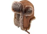 Cappello Da Aviatore Unisex In Pelle Scamosciata Antivento Per Trapper, Caldo Cappello Russo In Pelliccia Sintetica, Colore: Marrone, Taglia: Xl