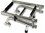 Scaletta Da Bagno In Acciaio Inox Pieghevole Per Montaggio A Poppa Scaletta Per Barca Da 3 A 5 Gradini Selezionabili: 1+2