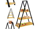 Piatto Da Portata Vassoio Da Portata Supporto Per Torte Supporto Per Frutta Piatto Da Portata Scaffale Da Cucina In Legno A 3 Livelli 38X16,5X53 Cm