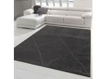 Tappeto Classic Recycel Rib - Morbido - Diamanti In Antracite Dimensioni - 160 X 230 Cm
