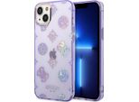 Guess Guhcp14Mhtpptl Custodia Rigida Per Iphone 14 Plus/ 15 Plus 6.7 Liliowy/Lilac Peony Glitter