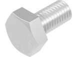 Vite A Testa Esagonale Seccaro M6 X 12 Mm, Acciaio Inox V2A Va A2, Din 933 / Iso 4017, Testa Esagonale, 20 Pz