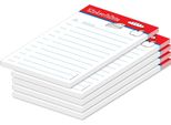 Lista Della Spesa Pricaro "Food"", Magnetica, Rossa, A6, 50 Fogli, 5 Pezzi"