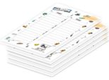 Lista Della Spesa Pricaro "Comic"", A6, 5 Pezzi"