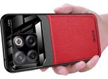 Custodia Per Oneplus Ace Pro, Paraurti Ibrido In Tpu, Antiscivolo, Custodia In Pelle Con Texture Litchi E Protezione In Vetro Per Oneplus Ace Pro Rosso