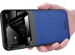 Custodia Redmi 10C, Tpu Antiurto Antiscivolo Pelle Vetro Len Custodia Protettiva Ibrida Per Xiaomi Redmi 10C Blu