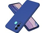 Custodia Infinix Hot 12 Play, Custodia Protettiva Morbida In Silicone Liquido Per Infinix Hot 12 Play Blu
