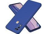 Custodia Infinix Hot 11 Play, Custodia Protettiva Morbida In Silicone Liquido Per Infinix Hot 11 Play / Hot 10 Blue