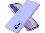 Custodia Redmi Note 10S, Custodia Protettiva Morbida In Silicone Liquido Per Xiaomi Redmi Note 10S / Note 10 4G Viola