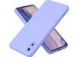 Custodia Iphone Xs Max, Custodia Protettiva Morbida In Silicone Liquido Per Iphone Xs Max Viola