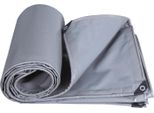 Telone Di Copertura Con Occhielli, Telone In Tessuto Impermeabile In Pvc Da 440 G/M² Resistente Agli Strappi E Ai Raggi Uv, Telone Per Mobili Da Giardino Resistente All'inverno, Telone Protettivo Universale Per Auto, Mobili Da Giardino (3X3M, Grigio)