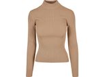 Urban Classics Donna - Maglione A Collo Alto In Maglia Beige - Xs