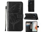 Custodia Oneplus Nord N100, Custodia In Pelle Flip A Farfalla Con Slot Per Schede E Supporto Per Oneplus Nord N100 Nero