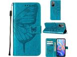 Xiaomi Poco M4 Pro 5G Case, Butterfly Embossing Flip Leather Card Holder Custodia Protettiva In Pelle Con Supporto Per Xiaomi Poco M4 Pro 5G Blu