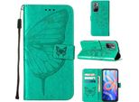 Xiaomi Poco M4 Pro 5G Case, Butterfly Embossing Flip Leather Card Holder Custodia Protettiva In Pelle Con Supporto Per Xiaomi Poco M4 Pro 5G Verde