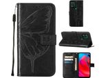 Moto G Stylus 5G 2021 Case, Butterfly Relief Flip Custodia In Pelle Con Slot Per Schede E Stand Per Motorola Moto G Stylus 5G 2021 Nero