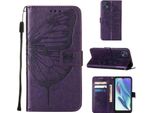 Moto G50 5G Case, Butterfly Embossing Flip Leather Card Holder Custodia Protettiva In Pelle Con Supporto Per Motorola Moto G50 5G Purple