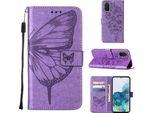 Galaxy S20 Plus Case, Butterfly Relief Flip Custodia In Pelle Con Slot Per Schede E Stand Per Samsung Galaxy S20 Plus Viola
