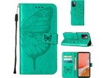 Galaxy A72 4G Case, Butterfly Relief Flip Custodia In Pelle Con Slot Per Schede E Supporto Per Samsung Galaxy A72 4G / 5G Verde