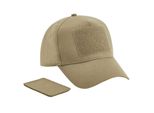 Beechfield - Cappello Da Baseball Con Patch Rimovibile Per Uomo/Donna Unisex BC5013 (Taglia Unica) (Sabbia)