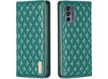 Custodia Moto G62 5G, Elegante Custodia In Pelle Flip Portacarte Con Supporto Per Motorola Moto G62 5G Verde