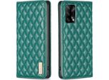 Custodia Oppo A74 4G, Elegante Custodia In Pelle Flip Portacarte Con Supporto Per Oppo A74 4G F19 4G Verde