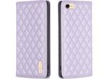 Custodia Iphone Se 2022, Elegante Custodia In Pelle Flip Portacarte Con Supporto Per Iphone Se 2020/2022 / Iphone 7 / 8 Viola