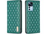 Custodia Xiaomi 12T Pro, Elegante Custodia In Pelle Flip Portacarte Con Supporto Per Xiaomi 12T / 12T Pro Verde