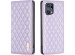 Custodia Oppo Find X5 Pro, Elegante Custodia In Pelle Flip Portacarte Con Supporto Per Oppo Find X5 Pro Viola