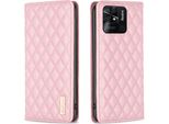 Custodia Redmi 10C, Elegante Custodia In Pelle Flip Con Slot Per Schede E Supporto Per Xiaomi Redmi 10C Rosa