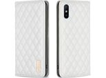 Custodia Redmi 9A, Elegante Custodia In Pelle Flip Con Slot Per Schede E Supporto Per Xiaomi Redmi 9A Bianco