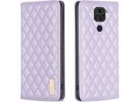 Custodia Redmi Note 9, Elegante Custodia In Pelle Flip Con Slot Per Schede E Supporto Per Xiaomi Redmi Note 9 Viola