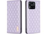 Custodia Redmi 10C, Elegante Custodia In Pelle Flip Con Slot Per Schede E Supporto Per Xiaomi Redmi 10C Viola