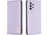 Custodia Galaxy A52, Elegante Custodia In Pelle Flip Con Slot Per Schede E Supporto Per Samsung Galaxy A52S 5G / A52 5G / A52 4G Viola