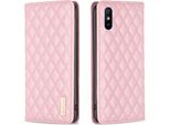 Custodia Redmi 9A, Elegante Custodia In Pelle Flip Con Slot Per Schede E Supporto Per Xiaomi Redmi 9A Rosa