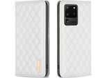 Custodia Galaxy S20 Ultra, Elegante Custodia In Pelle Flip Con Slot Per Schede E Supporto Per Samsung Galaxy S20 Ultra Bianco
