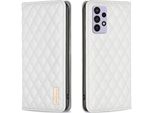 Custodia Galaxy A72, Elegante Custodia In Pelle Flip Portacarte Con Supporto Per Samsung Galaxy A72 5G / A72 4G Bianco