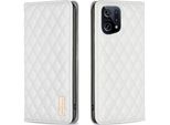 Custodia Oppo Find X5, Elegante Custodia In Pelle Flip Portacarte Con Supporto Per Oppo Find X5 Bianco