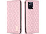 Custodia Oppo Find X5, Elegante Custodia In Pelle Flip Porta Carte Con Supporto Per Oppo Find X5 Rosa