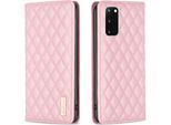 Custodia Galaxy S20, Elegante Custodia In Pelle Flip Con Slot Per Schede E Supporto Per Samsung Galaxy S20 Rosa